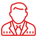 Businessman Icon red